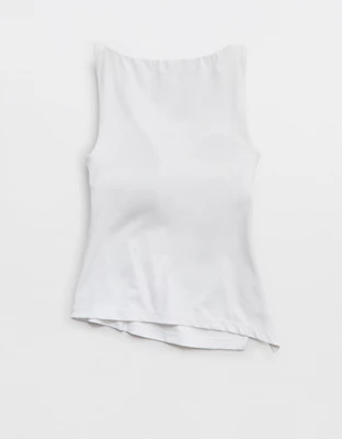 OFFLINE By Aerie Real Me XTRA Asymmetrical Tank Top - White