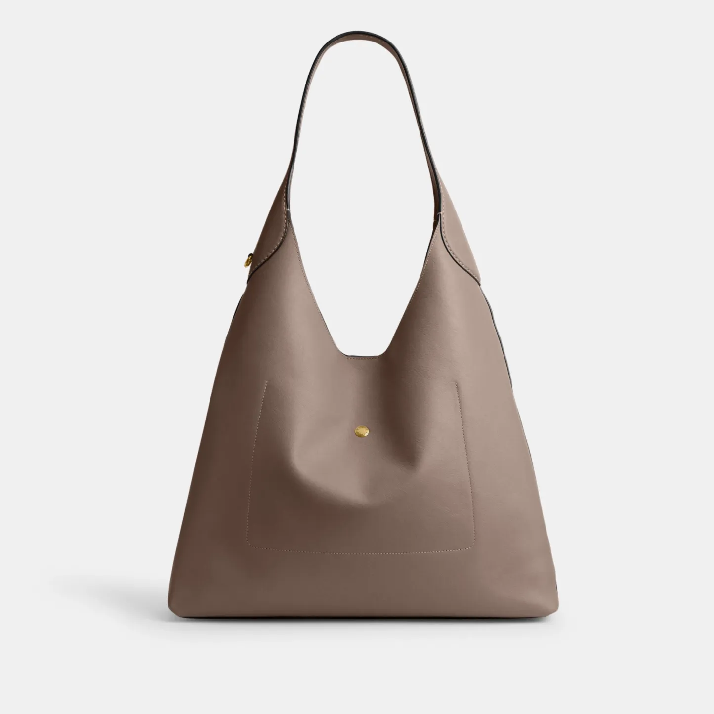 COACH®,Brooklyn Shoulder Bag 39,Hobo,Logo,Word Embellishment,Embossed,Casual,Brown,Back View