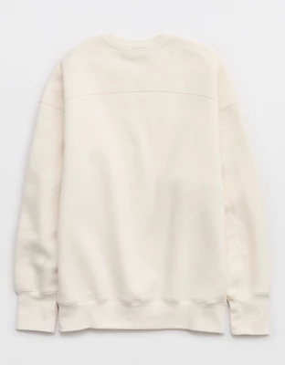 FWC26™ OFFLINE By Aerie Cloud Fleece Oversized Crewneck Sweatshirt - Bright Red