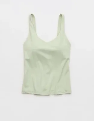 OFFLINE By Aerie Real Me Low Key Tank Top - Aloe