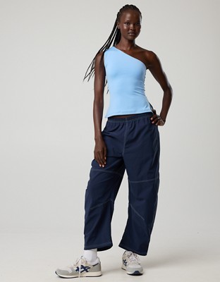 OFFLINE By Aerie Real Me XTRA One Shoulder Tank Top - Horizon Sky