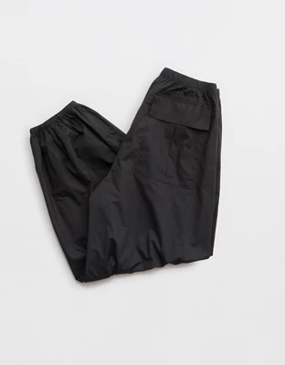 Aerie Woven Balloon Pant - Smoked Gray
