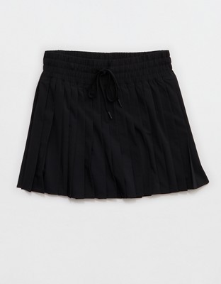 OFFLINE By Aerie Pleated Mini Skort - True Black