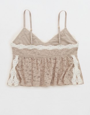 Show Off Vintage Lace Bra Top - Stone Harbor