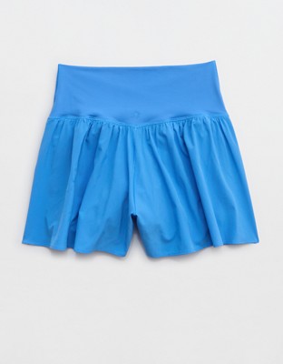 OFFLINE By Aerie Real Me Crossover Flowy Short - Rome Blue