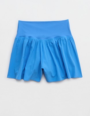 OFFLINE By Aerie Real Me Crossover Flowy Short - Rome Blue