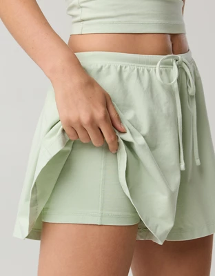 OFFLINE By Aerie OG Cotton Flowy Short - Aloe