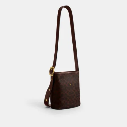 Bleecker Bucket Bag 21 In Signature Canvas - B4YDT - view 5