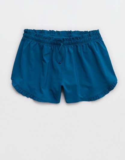 OFFLINE By Aerie 2" Ruffle Hot Stuff Short - Twilight Blue