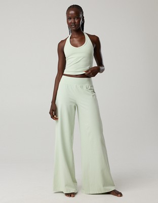 OFFLINE By Aerie OG Cotton Super Wide Leg Pant - Aloe