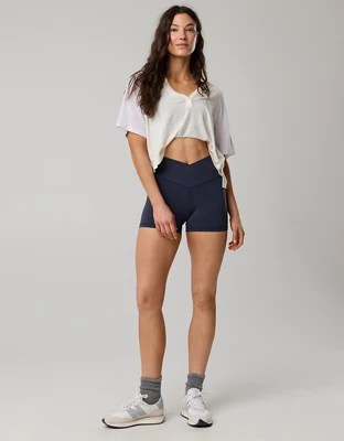 OFFLINE By Aerie Real Me Crossover 3" Bike Short - Steel Blue