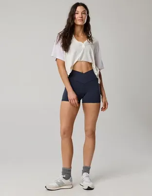 OFFLINE By Aerie Real Me Crossover 3" Bike Short - Steel Blue