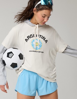 FWC26™ OFFLINE By Aerie Let's Stretch Oversized T-Shirt - Lime Slush