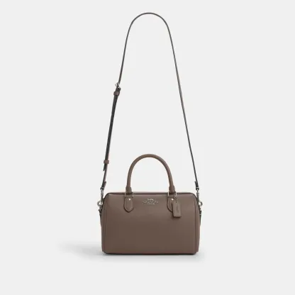 COACH®,Rowan Satchel Bag,Satchel,Logo,Casual,Work,Brown