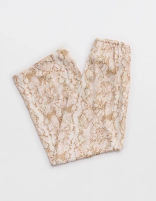 Aerie Satin Pant - Toasted Almond
