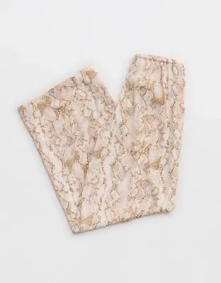 Aerie Satin Pant - Toasted Almond