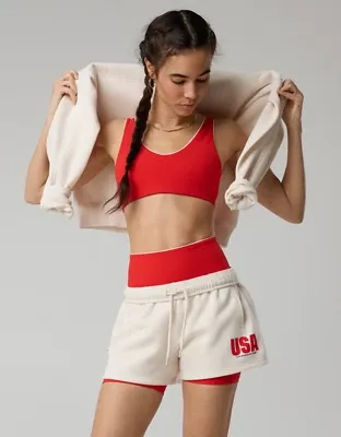 FWC26™ OFFLINE By Aerie 3" Cloud Fleece Short - Natural
