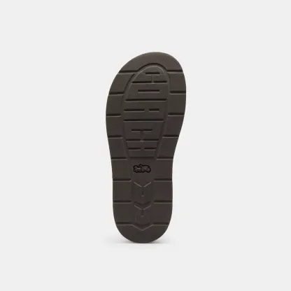 COACH®,Lucy Lug Sole Sandal In Signature Jacquard,Brown,Outsole View