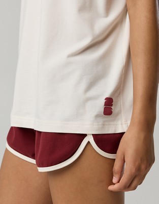 FWC26™ OFFLINE By Aerie Let's Stretch Oversized T-Shirt - Deep Ruby