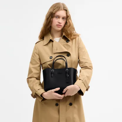 COACH®,Mollie Tote Bag 25,Crossbody,Logo,Work,Casual,Black,Detail View
