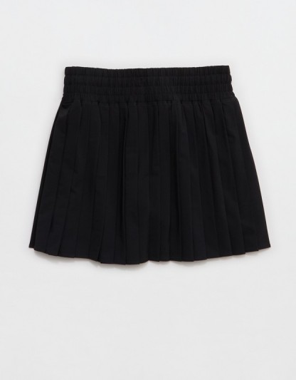 OFFLINE By Aerie Pleated Mini Skort - True Black
