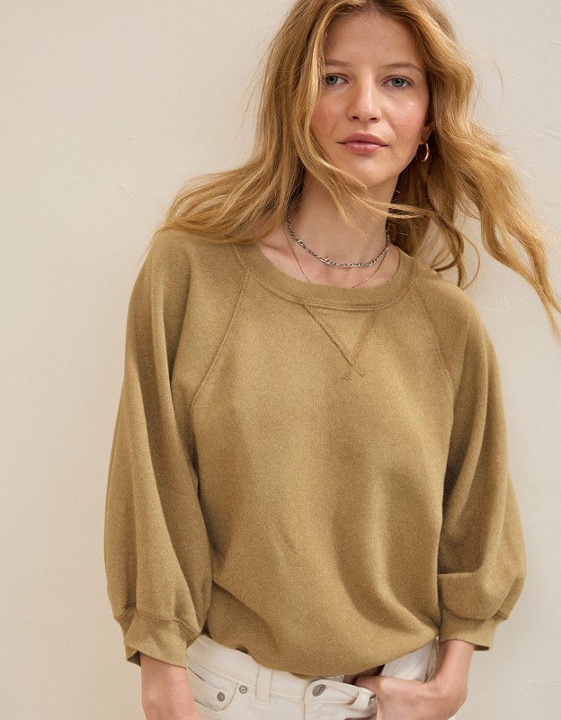Aerie Femme Sweatshirt - Toasted Almond