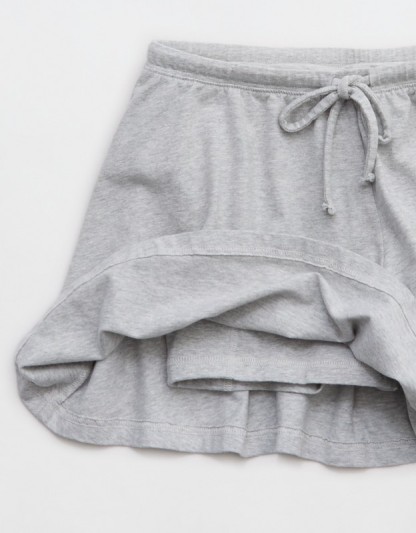 OFFLINE By Aerie OG Cotton Flowy Short - Medium Heather Gray