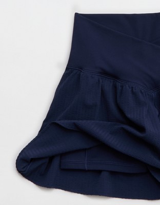 OFFLINE By Aerie Real Me Seersucker Crossover Flowy Short - Royal Navy