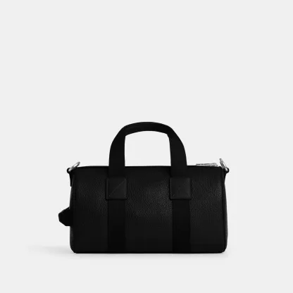 COACH®,Explorer Duffle Bag 28,Leather,Duffle Bag,Logo,Father's Day,Black,Back View