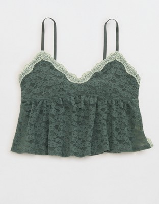 Show Off Vintage Lace Bra Top - Royal Palm
