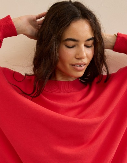 Aerie Alumni Mockneck Sweatshirt - Chilly Red