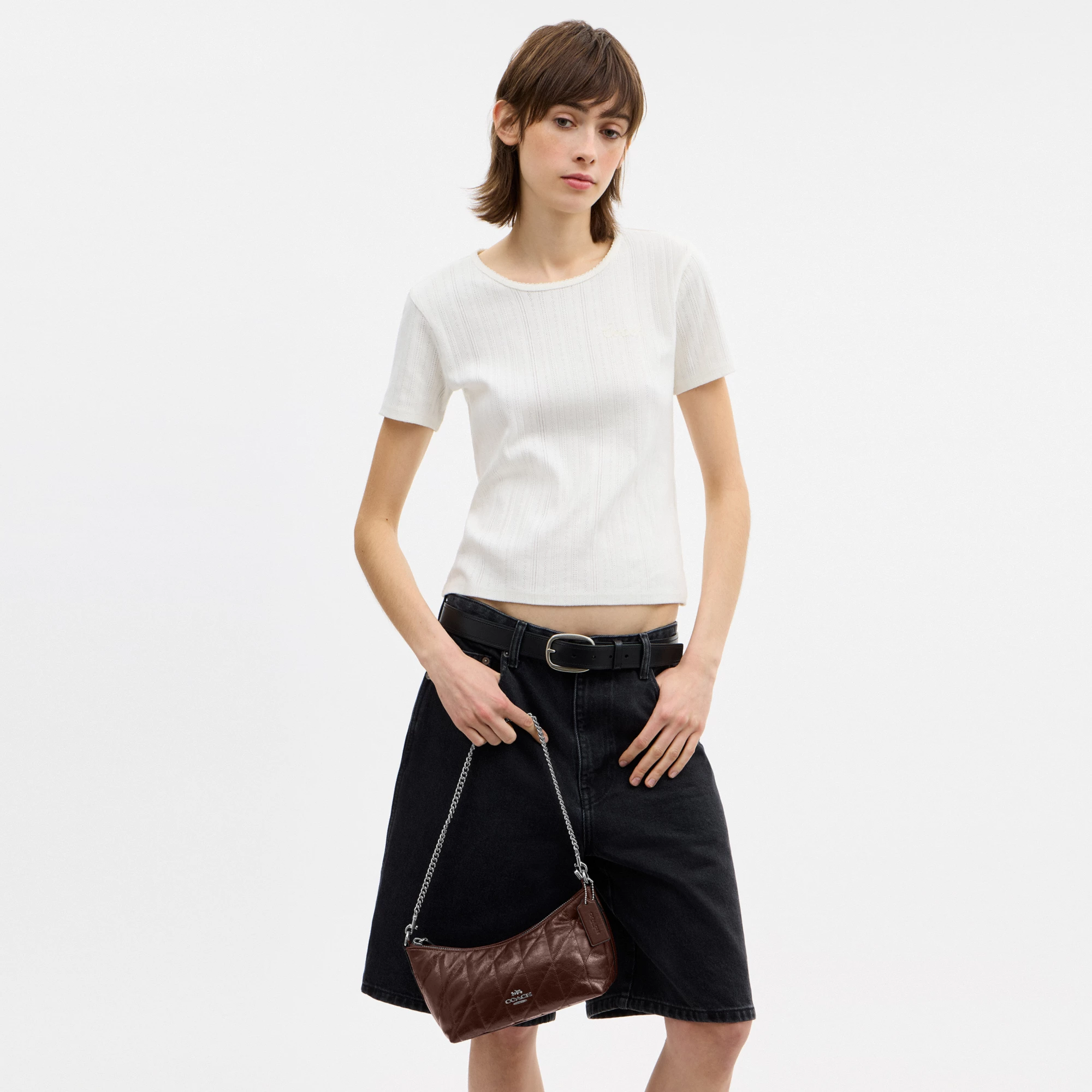 Caitlin Shoulder Bag With Quilting - SVMPL - view 10