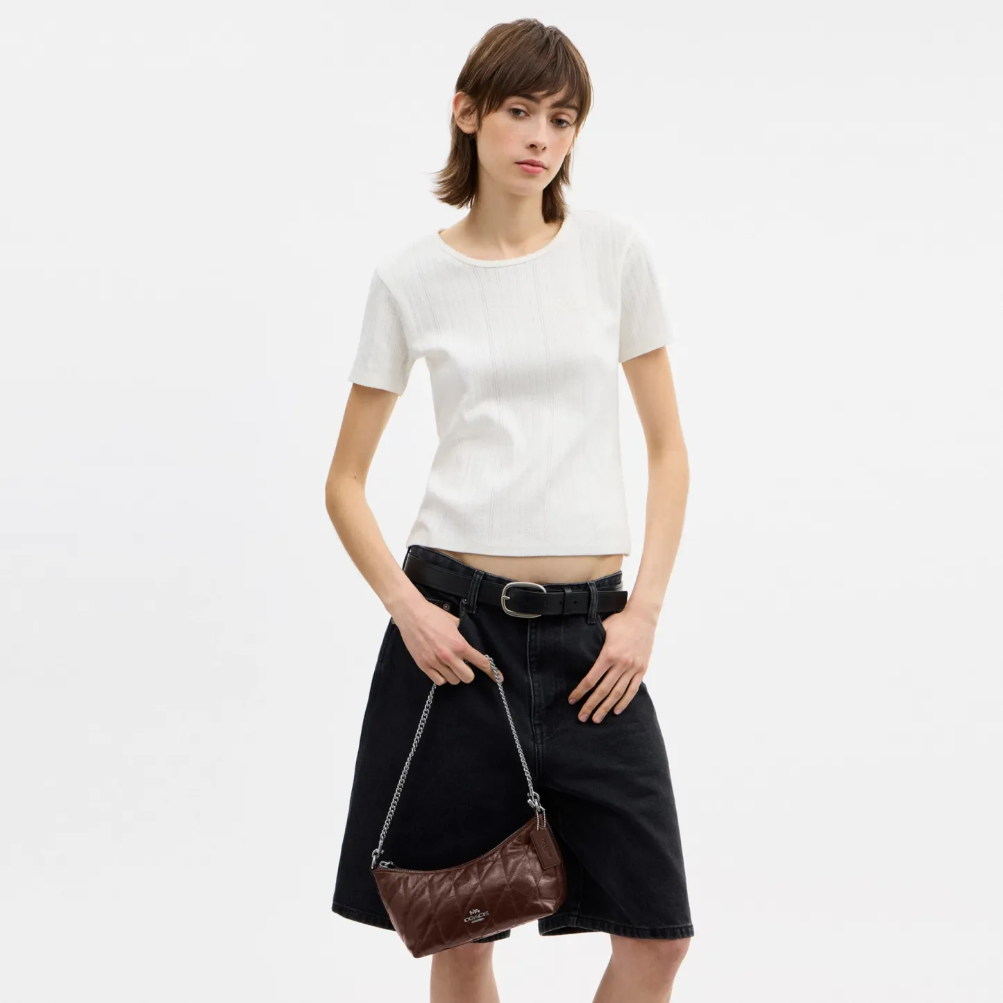 Caitlin Shoulder Bag With Quilting - SVMPL - view 10