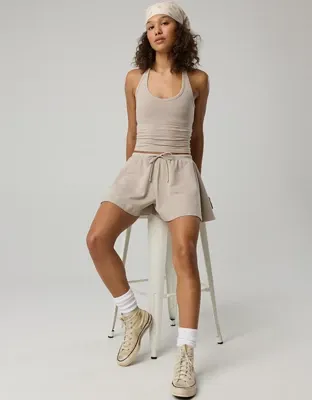 OFFLINE By Aerie OG Cotton Halter Tank Top - Stone Harbor