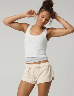 OFFLINE By Aerie Let's Stretch Ringer Tank Top - Soft Muslin