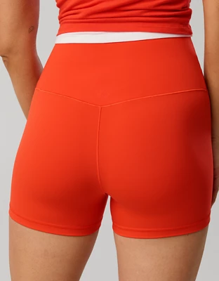 OFFLINE By Aerie Real Me XTRA High Waisted 3" Bike Short - Orange Flare