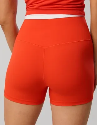 OFFLINE By Aerie Real Me XTRA High Waisted 3" Bike Short - Orange Flare