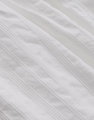 Aerie Seersucker Balloon Pant - White