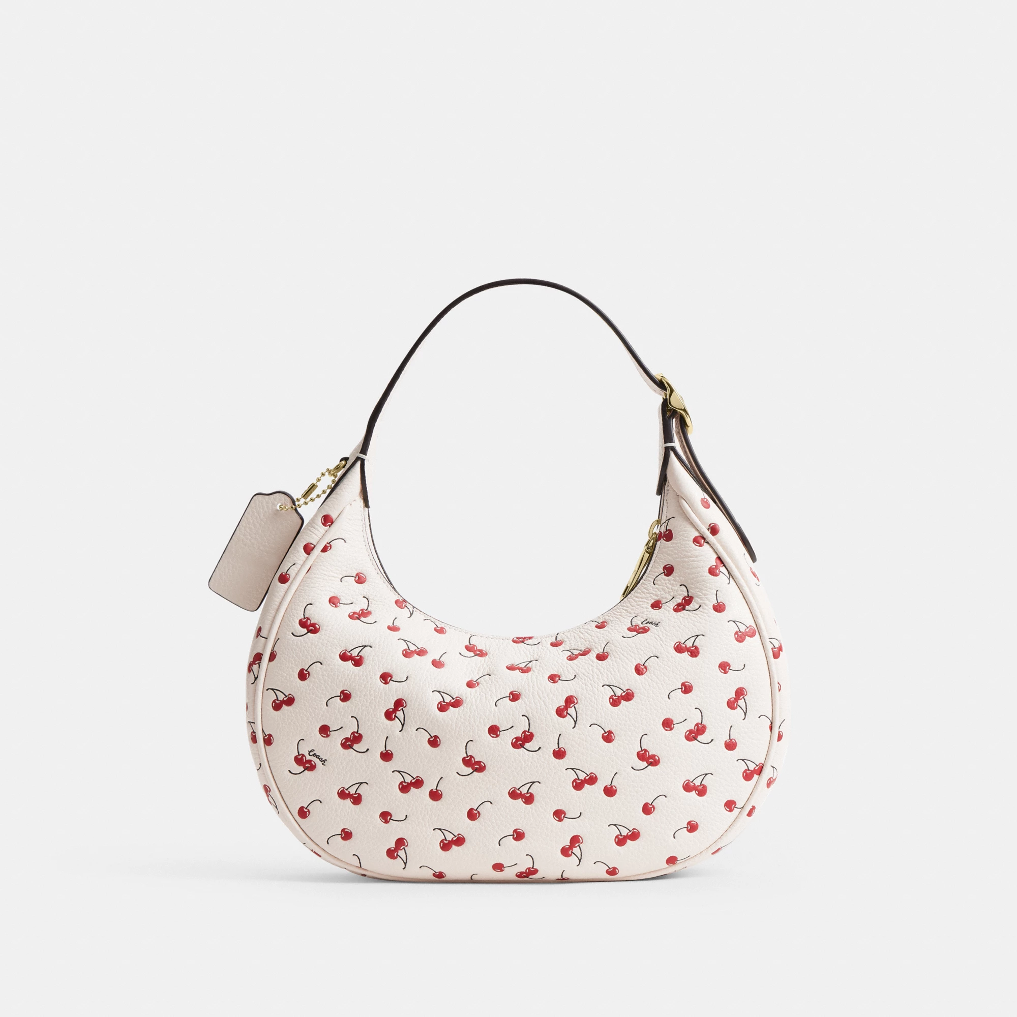 COACH®,Emily Shoulder Bag With Cherry Print,,Back View