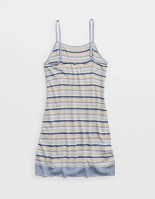 Aerie Lurex Sweater Dress - Monaco Blue