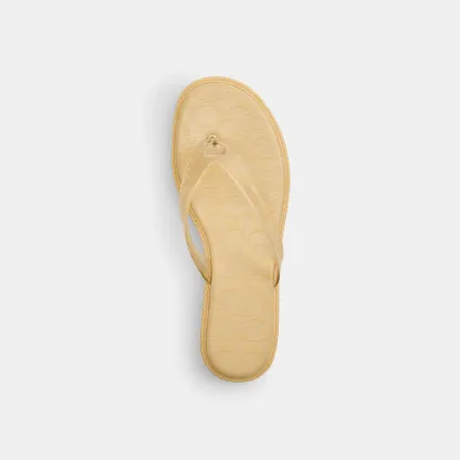 COACH®,Jelly Flip Flop In Signature,,Inside View,Top View