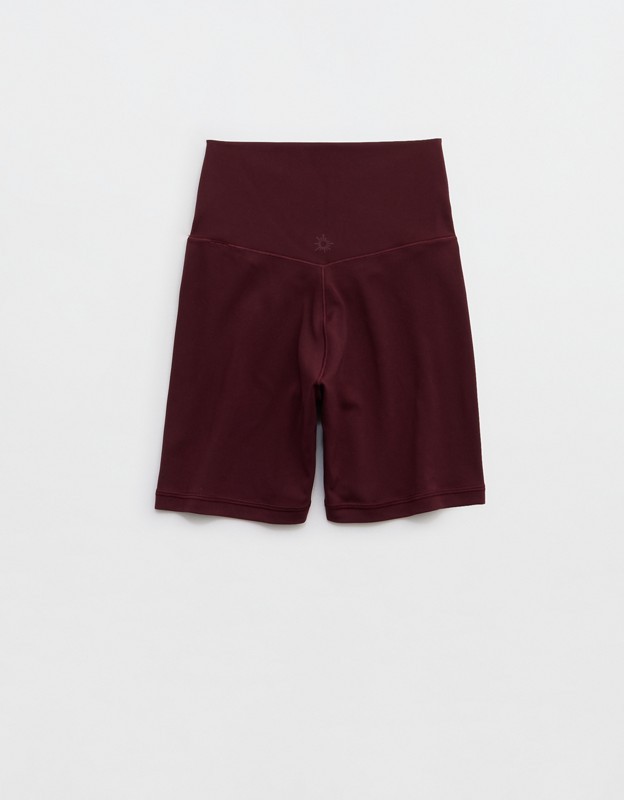 OFFLINE By Aerie Real Me Crossover High Waisted 5" Bike Short - Royal Berry