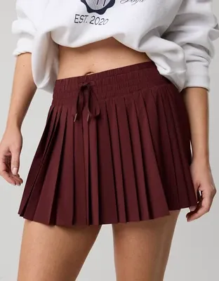 OFFLINE By Aerie Pleated Mini Skort - Royal Berry