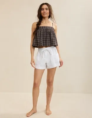 Aerie Woven Pull-On Short - White