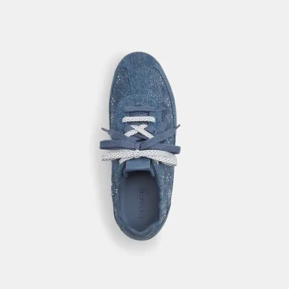 Soft Sneaker In Signature Denim - Z67 - view 4