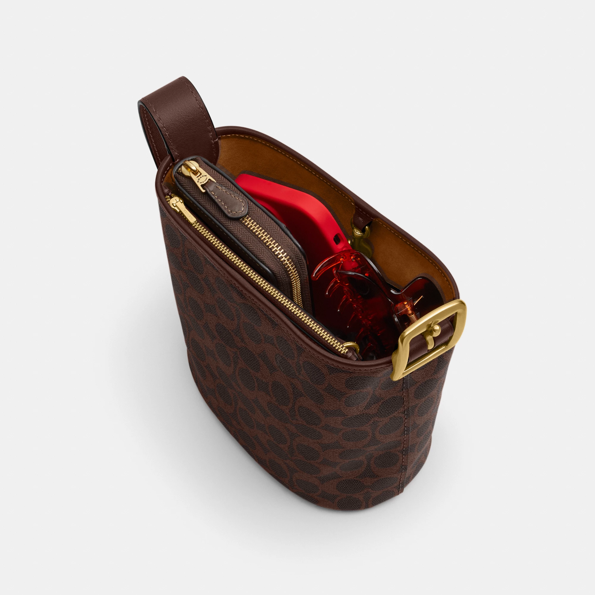 Bleecker Bucket Bag 21 In Signature Canvas - B4YDT - view 6