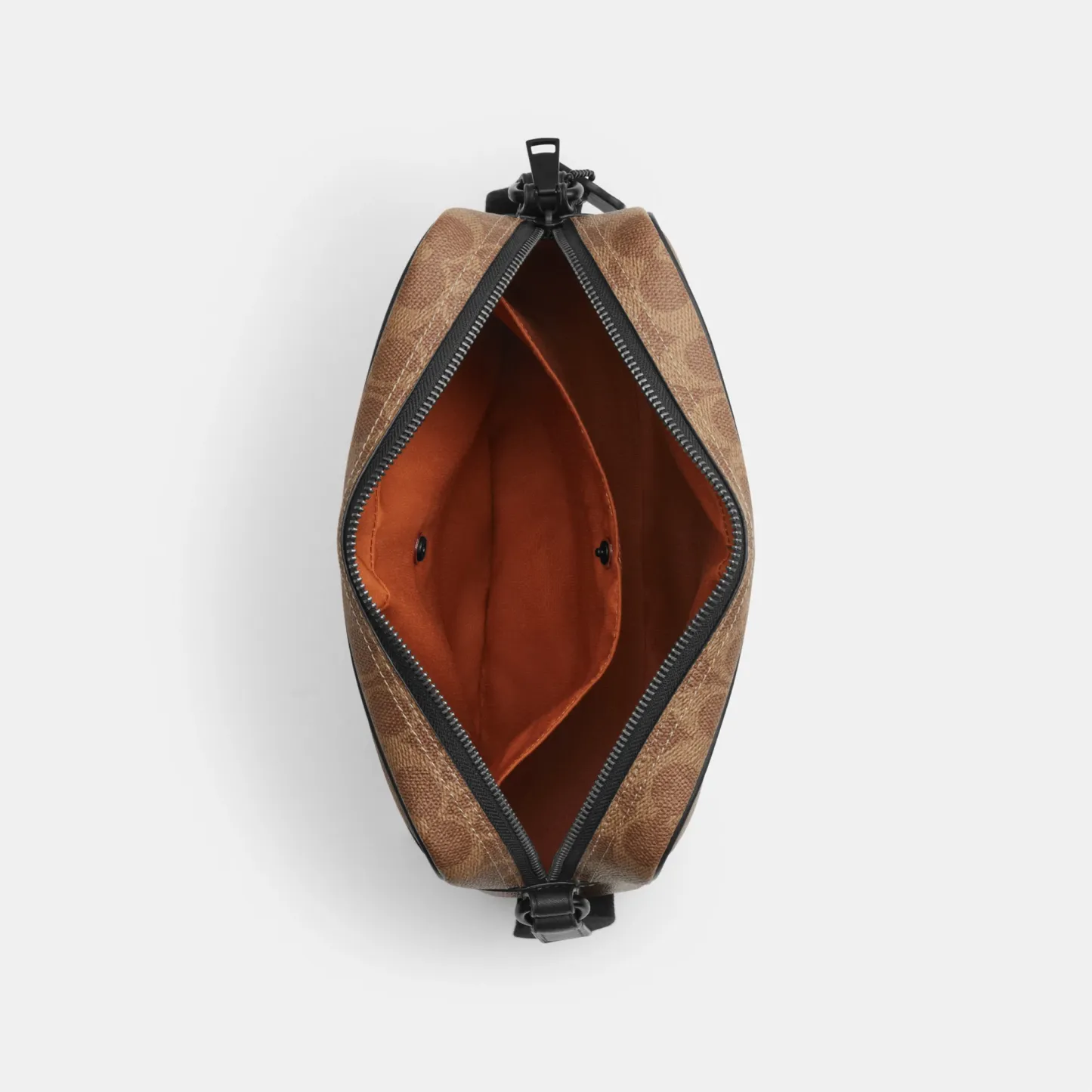 COACH®,Colton Crossbody Bag 25 In Signature Canvas,Leather,Canvas,Recycled Polyester,Polyester,Crossbody,Logo,Adjustable,S...,,Inside View,Top View