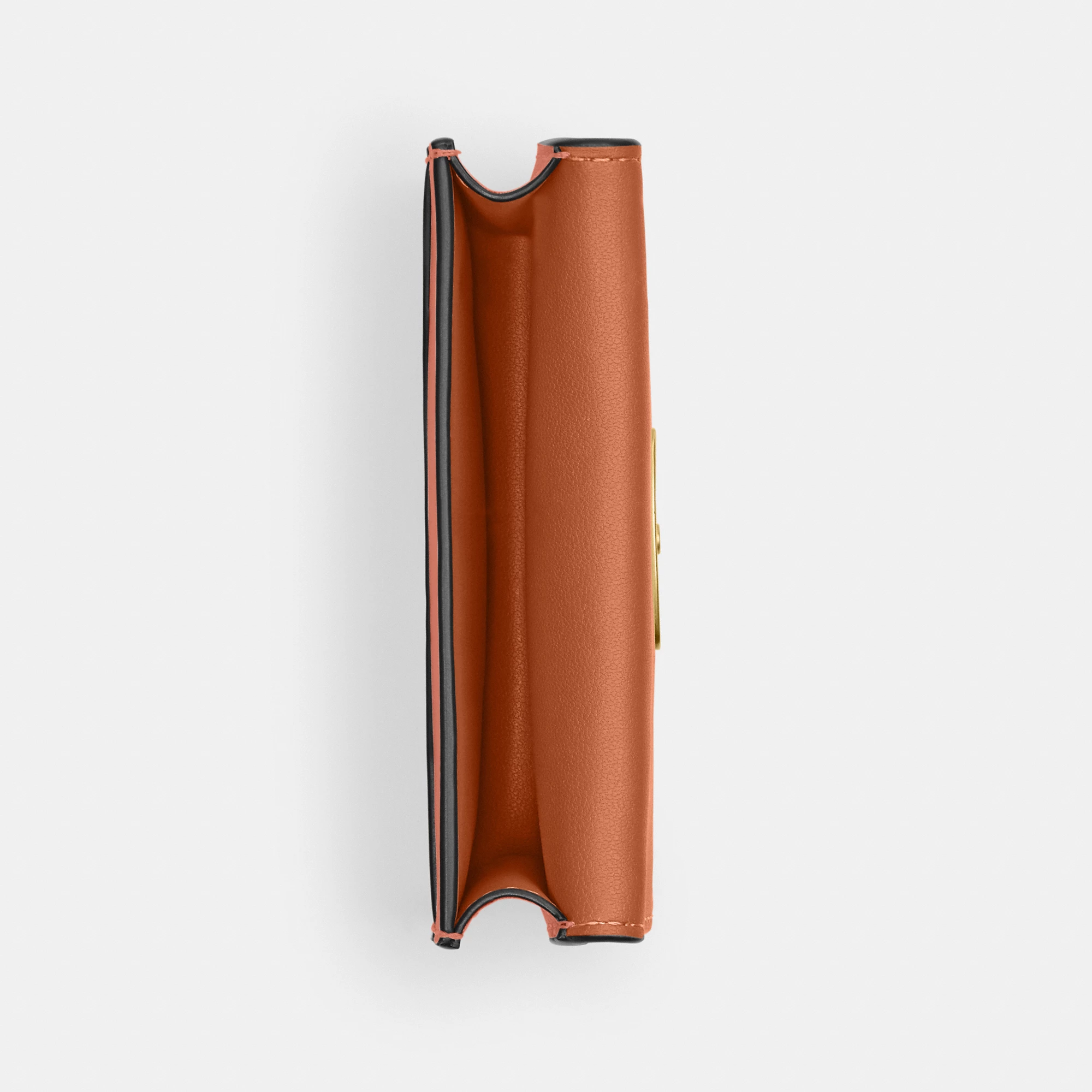 COACH®,Bandit Card Case,Leather,Card Case,Metal,Logo,Casual,Pink,Inside View,Top View