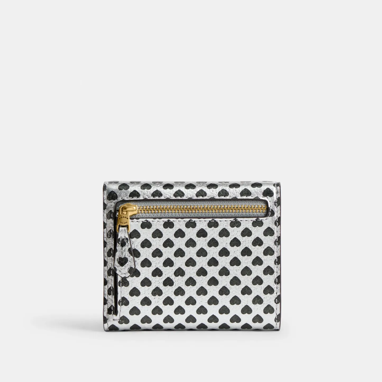 Mila Small Flap Wallet With Heart Print - B4YTL - view 4