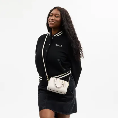COACH®,Mini Rowan Crossbody Bag,Crossbody,Logo,Metal,Casual,White